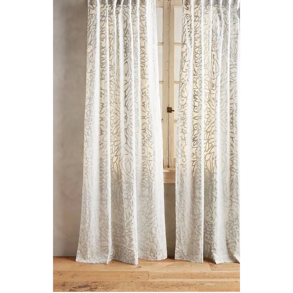NWT Anthropologie Petalwood Curtain
